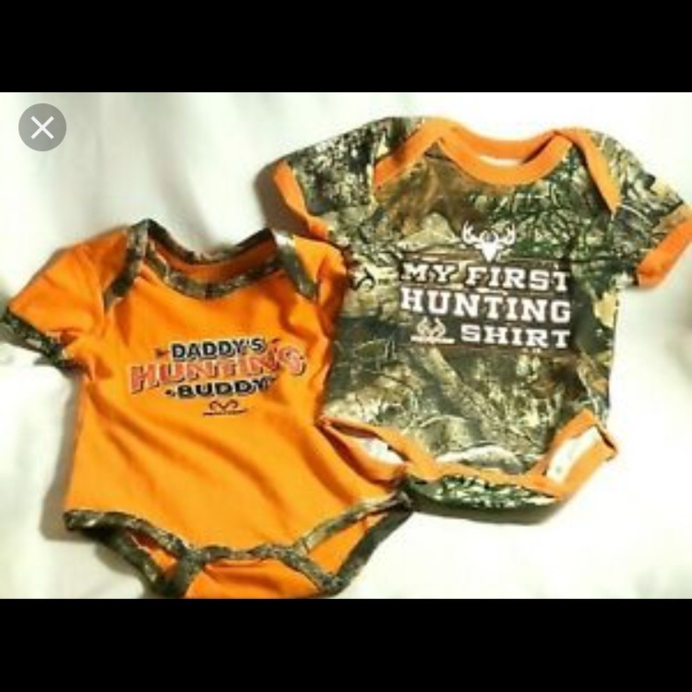 Real Tree- Camo baby onesies, 2 pack